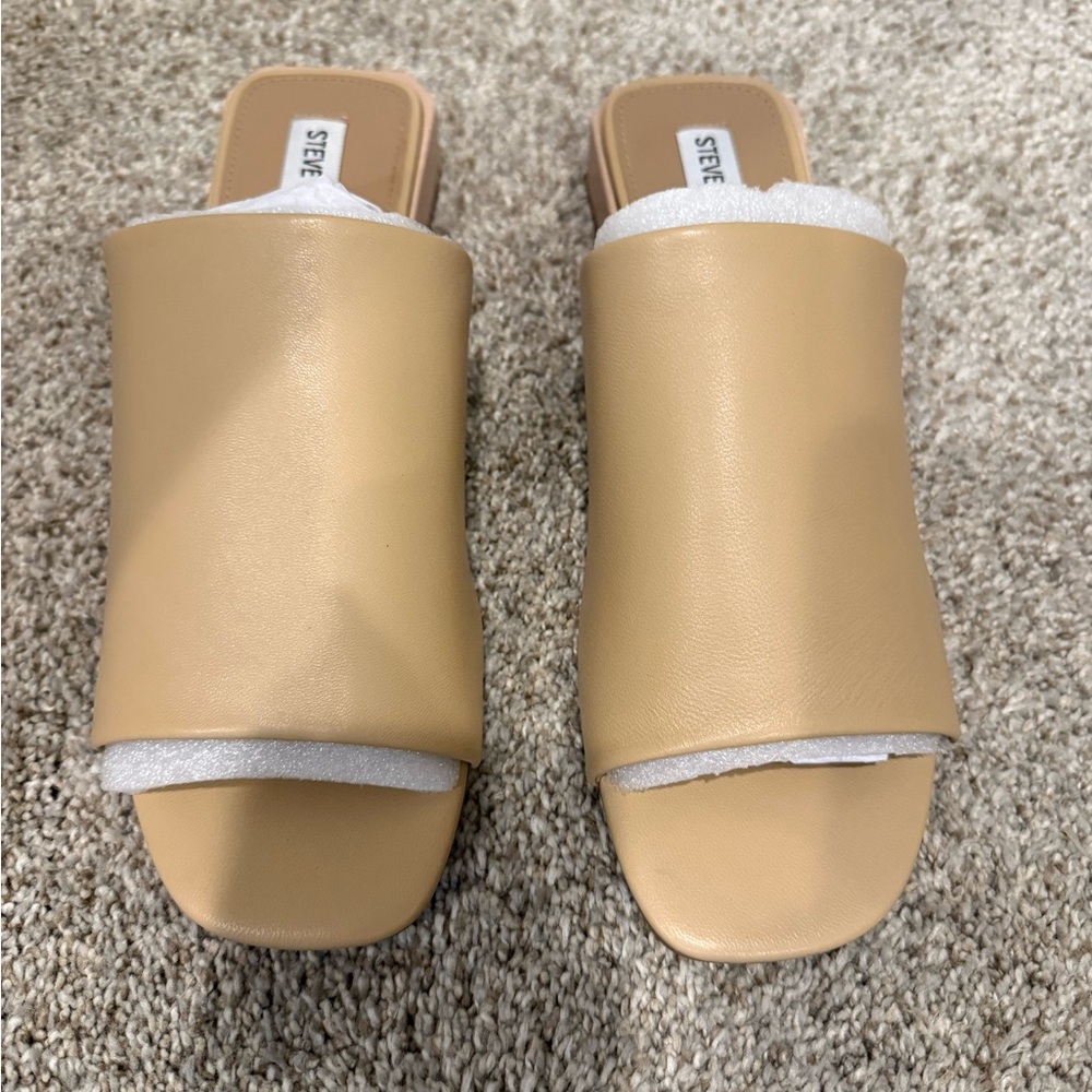 Steve Madden Anders Women's Sandals Natural Leather - Picture 5 of 8